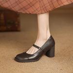 Exquisite Handcrafted Leather Shoes for Elegant Women(Easn20182561)