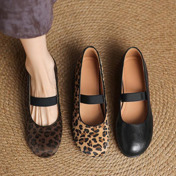 Exquisite Handmade Leather Women's Shoes: Luxurious Elegance(Easn20182563)