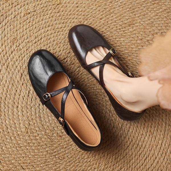 Handcrafted Luxury Leather Women's Shoes(Easn20182567)