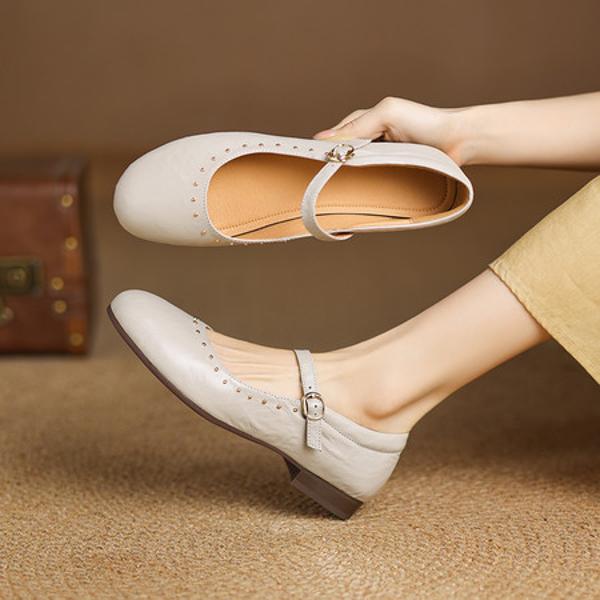 Exquisite Handcrafted Leather Women's Shoes: Luxury, Elegance, and Quality(Easn20182566)