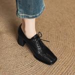 Handcrafted Luxury Leather Women's Shoes with Exquisite Craftsmanship(Easn20182556)