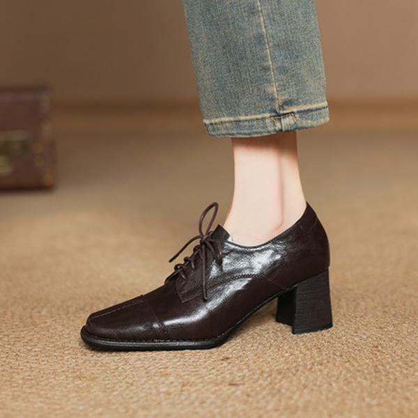 Handcrafted Luxury Leather Women's Shoes with Exquisite Craftsmanship(Easn20182556)