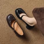 Handcrafted Luxury Leather Women's Shoes - Timeless Elegance(Easn20182560)