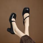 Handcrafted Luxury Leather Women's Shoes - Timeless Elegance(Easn20182560)