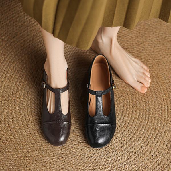 Handcrafted Leather Women’s Shoes: Luxurious Elegance(Easn20182565)