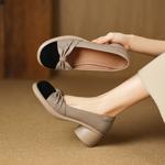 Exquisite Handcrafted Leather Women's Shoes: Luxury Elegance(Easn20182575)