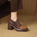 Handcrafted Luxury Leather Women's Shoes: Timeless Elegance & Superior Craftsmanship(Easn20182573)