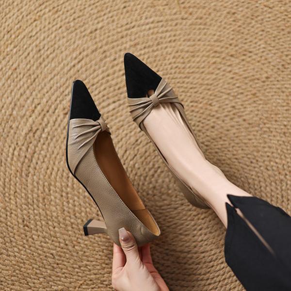 Handcrafted Luxury Leather Women's Shoes: Exquisite Craftsmanship & Elegance(Easn20182520)