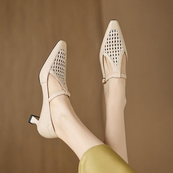 Handcrafted Leather Women's Shoes: Luxury Elegance(Easn20183005)