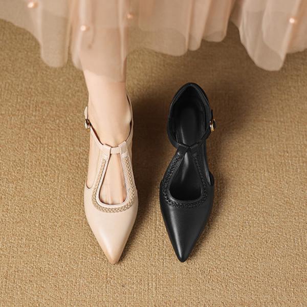 Exquisite Handmade Leather Women's Shoes: Luxury Craftsmanship & Timeless Elegance(Easn20183009)