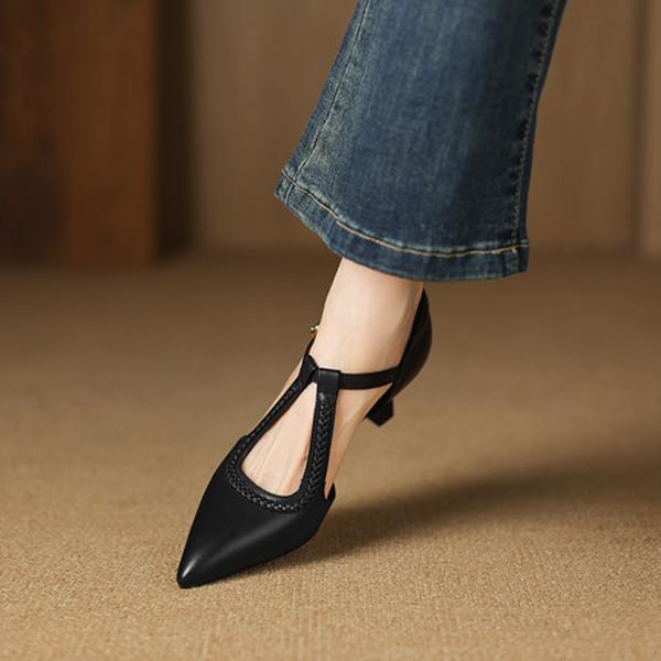 Exquisite Handmade Leather Women's Shoes: Luxury Craftsmanship & Timeless Elegance(Easn20183009)