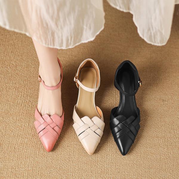 Handcrafted Luxury Leather Shoes for Elegant Women(Easn20183020)