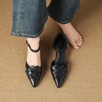 Handcrafted Luxury Leather Shoes for Elegant Women(Easn20183020)