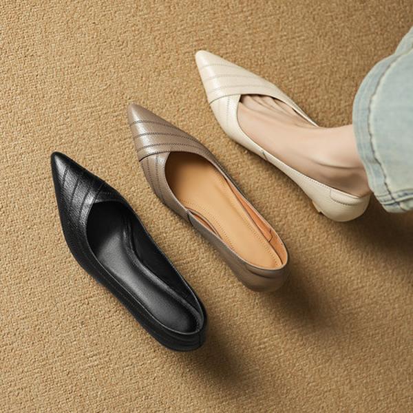 Luxurious Handcrafted Leather Women's Shoes - Elegance Redefined(Easn20183013)