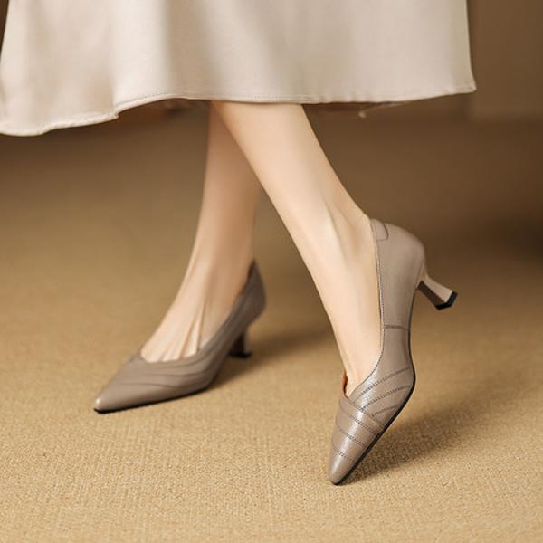 Luxurious Handcrafted Leather Women's Shoes - Elegance Redefined(Easn20183013)