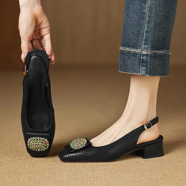 Exquisite Handmade Leather Women's Shoes: Elevate Elegance with Luxury Craftsmanship(Easn20183016)