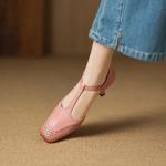 Elegant Handmade Leather Women's Shoes - Luxury Craftsmanship(Easn20183012)