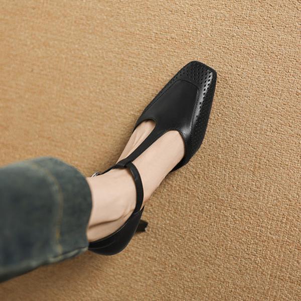 Elegant Handmade Leather Women's Shoes - Luxury Craftsmanship(Easn20183012)