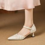 Handcrafted Luxury Genuine Leather Women's Shoes with Exquisite Craftsmanship(Easn20183028)