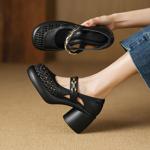 Elegant Handcrafted Leather Women’s Shoes: Luxury and Craftsmanship(Easn20182713)