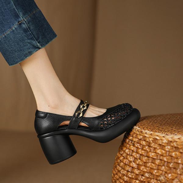 Elegant Handcrafted Leather Women’s Shoes: Luxury and Craftsmanship(Easn20182713)