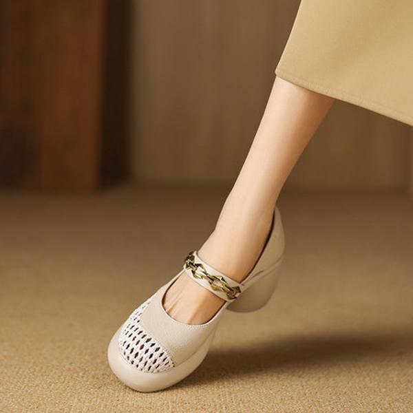 Elegant Handcrafted Leather Women’s Shoes: Luxury and Craftsmanship(Easn20182713)