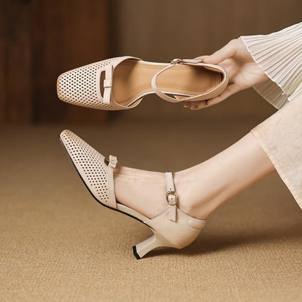 Handcrafted Leather Ladies' Shoes: Luxurious Elegance in Every Stitch(Easn20183011)