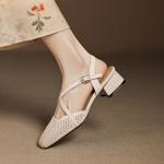 Elegant Handcrafted Leather Women's Shoes of Superior Quality(Easn20183026)