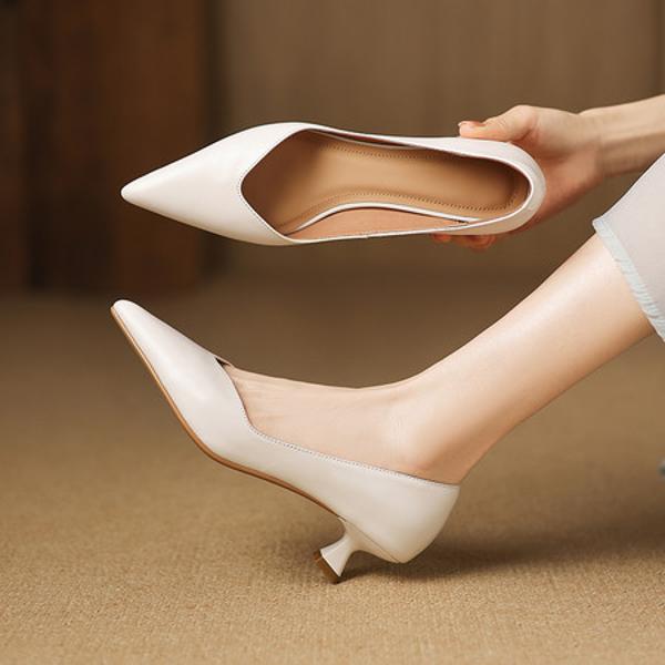 Handcrafted Luxury Leather Women's Shoes with Elegance(Easn20183025)