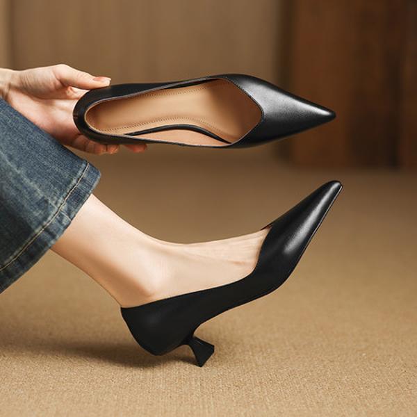 Handcrafted Luxury Leather Women's Shoes with Elegance(Easn20183025)