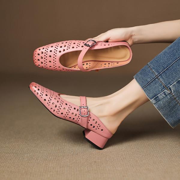 Exquisite Handcrafted Leather Heels: Luxurious Elegance Awaits(Easn20183027)