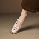 Exquisite Handcrafted Leather Heels: Luxurious Elegance Awaits(Easn20183027)