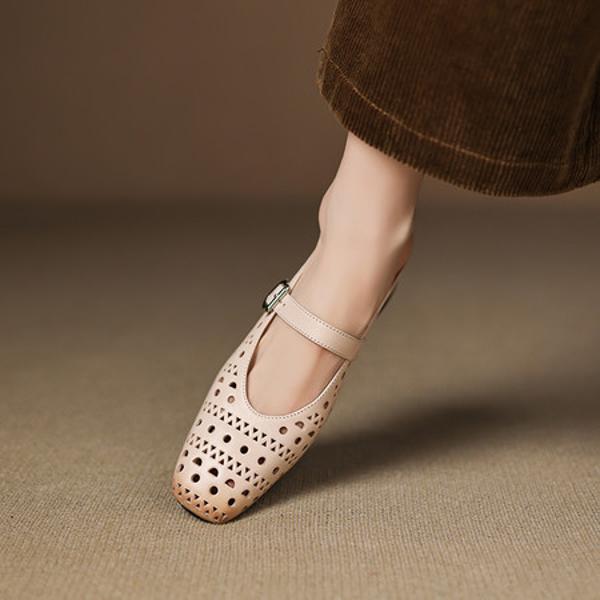 Exquisite Handcrafted Leather Heels: Luxurious Elegance Awaits(Easn20183027)