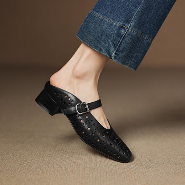 Exquisite Handcrafted Leather Heels: Luxurious Elegance Awaits(Easn20183027)