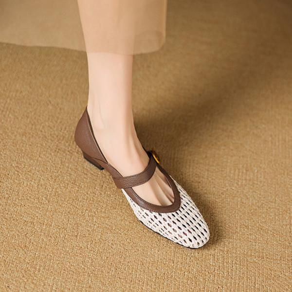 Exquisite Handcrafted Leather Women's Shoes: Timeless Elegance & Luxury(Easn20182726)