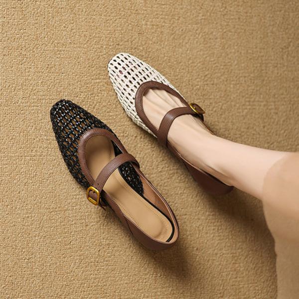 Exquisite Handcrafted Leather Women's Shoes: Timeless Elegance & Luxury(Easn20182726)