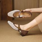 Exquisite Handcrafted Leather Women's Shoes: Timeless Elegance & Luxury(Easn20182726)