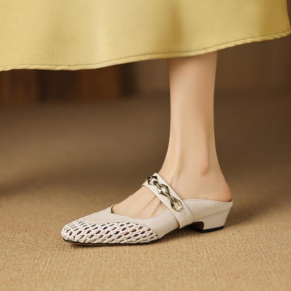 Handcrafted Luxury Leather Women's Shoes - Sophisticated Elegance(Easn20182730)