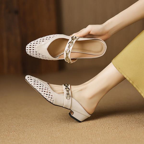 Handcrafted Luxury Leather Women's Shoes - Sophisticated Elegance(Easn20182730)