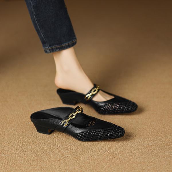 Handcrafted Luxury Leather Women's Shoes - Sophisticated Elegance(Easn20182730)