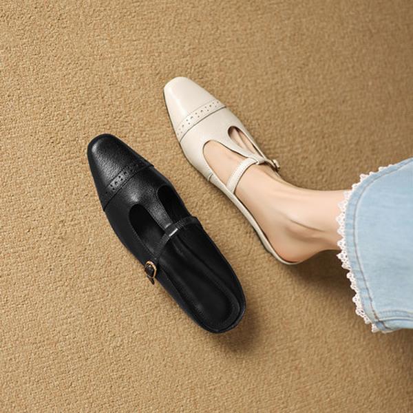 Handcrafted Genuine Leather Women's Shoes - Luxurious Elegance and Quality(Easn20182725)