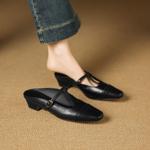 Handcrafted Genuine Leather Women's Shoes - Luxurious Elegance and Quality(Easn20182725)