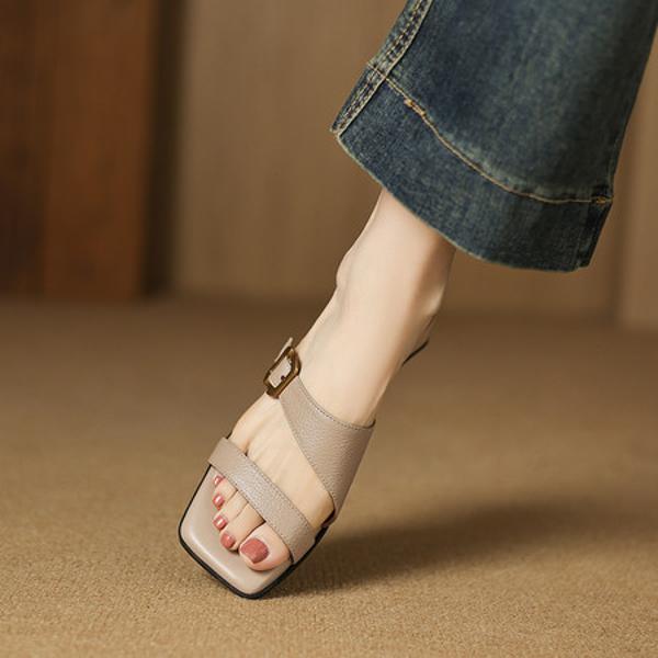 Elegant Handmade Leather Women’s Shoes: High-Quality Craftsmanship(Easn20182720)