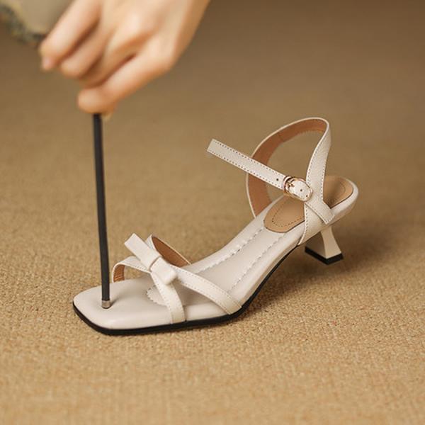 Elegant Handcrafted Genuine Leather Women's Shoes with Luxury Quality(Easn20182733)