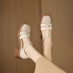 Handcrafted Luxury Leather Women's Shoes with Exquisite Quality(Easn20182737)