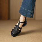 Handcrafted Luxury Leather Women's Shoes with Exquisite Quality(Easn20182737)