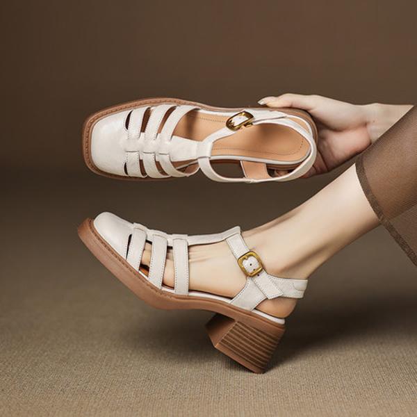 Exquisite Handcrafted Leather Shoes for Elegant Women(Easn20182751)