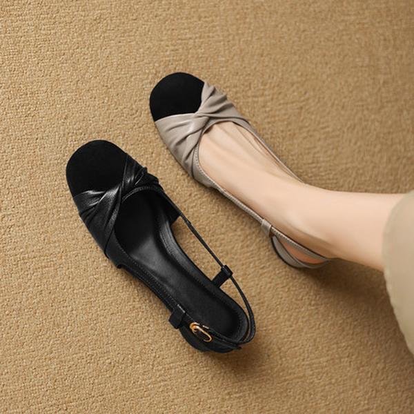 Handcrafted Luxury Leather Women's Shoes: Exquisite Quality & Elegance(Easn20182729)