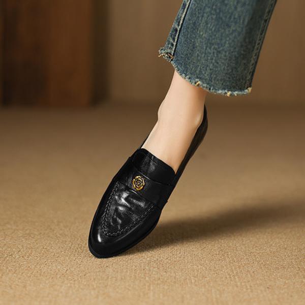 Exquisite Handcrafted Leather Women's Shoes: Luxury & Elegance(Easn20182758)