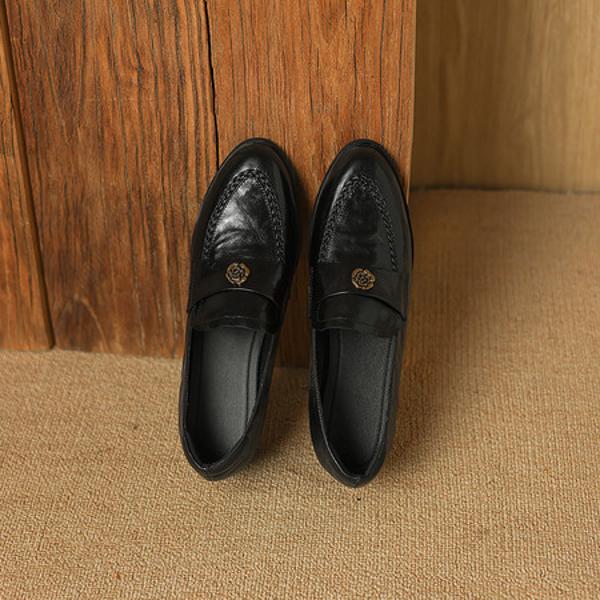 Exquisite Handcrafted Leather Women's Shoes: Luxury & Elegance(Easn20182758)